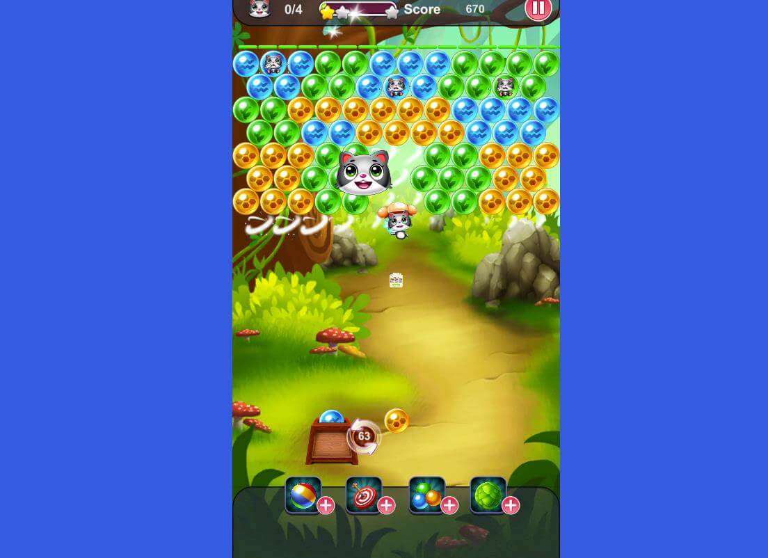 أنقذ القطط: قاذف الفقاعات